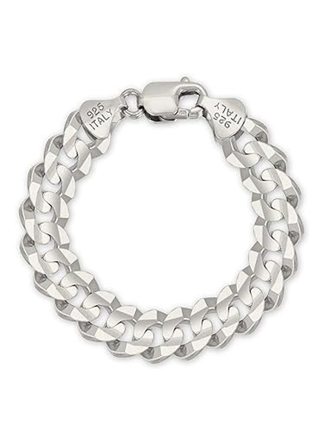 925 Sterling Silver Curb Cuban Link Chain Bracelet  - Image 1