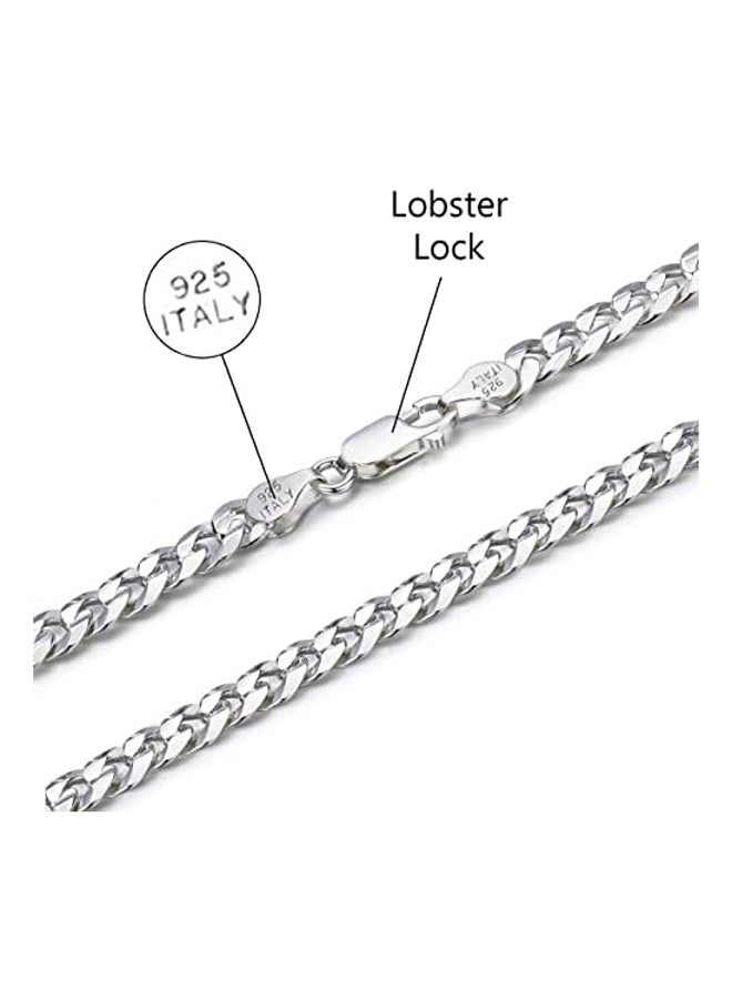 925 Sterling Silver Curb Cuban Link Chain Bracelet  - Image 3