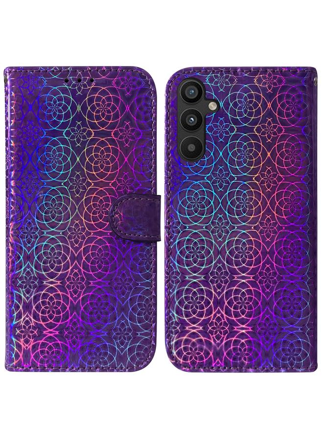 S-TOP Case For Samsung Galaxy A34 5G Colorful Magnetic Buckle Leather Phone Case - Image 1