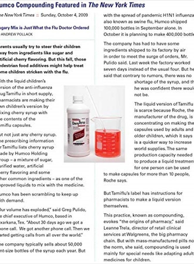 humco Cherry Syrup, 16 oz., Syrup Vehicle for Oral Solution - Image 2