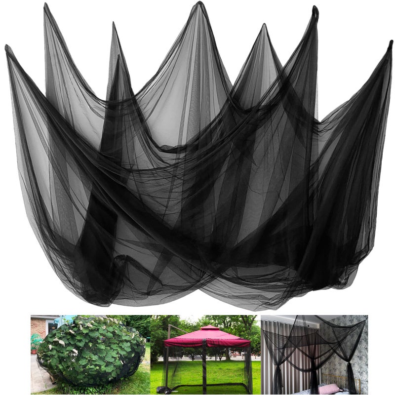 Alaeseje Mosquito Netting,10 Ã— 50 Ft Mosquito Mesh Screen for Patio,Fly Insect Bird Net Barrier Garden Mesh Netting for Protect Vegetables Fruits from Birds Bugs - Image 1