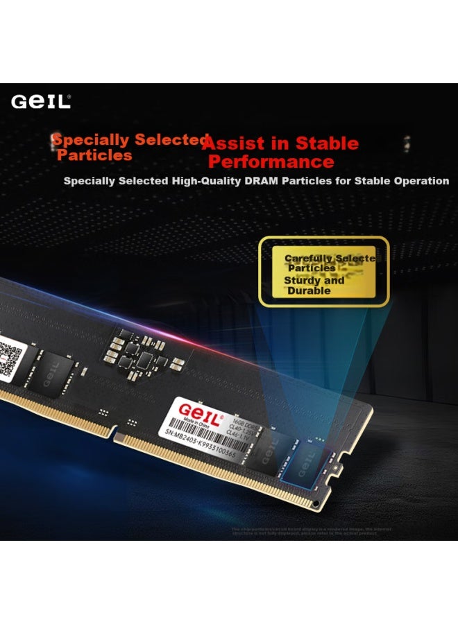 Geil Golden Emperor 16gb Ddr5-5600 Desktop Computer Memory Module Millennium Series Low Voltage Brand Computer Expansion Storage Module - Image 3