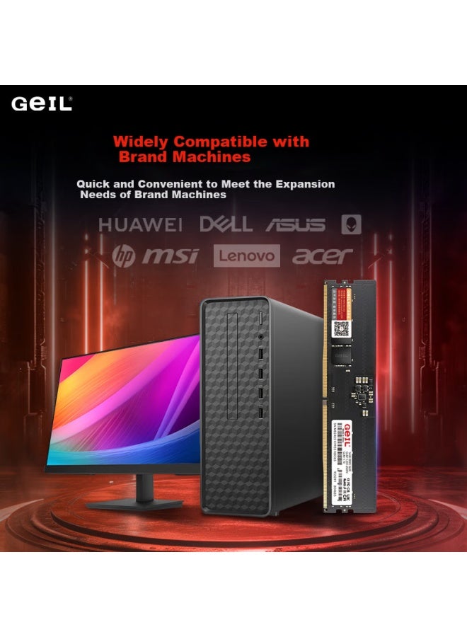 Geil Golden Emperor 16gb Ddr5-5600 Desktop Computer Memory Module Millennium Series Low Voltage Brand Computer Expansion Storage Module - Image 5