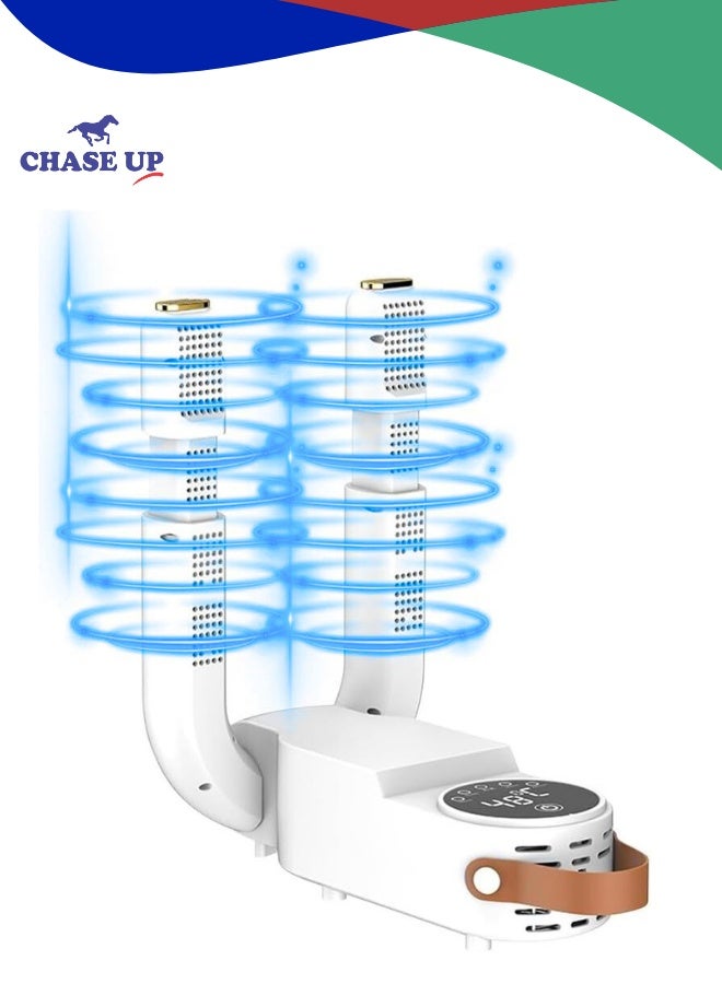 Chase Up Portable Boot Dryer with Timer | Electric Shoe Dryer | Quick-Drying Heat Blower | Foldable & Portable Design, UV Sterilization & Deodorizing Shoe Warmer for Work Boots & Winter Gloves - Image 1