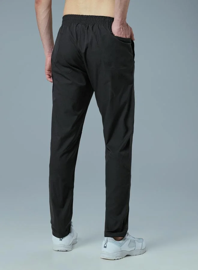 Technosport Technosport Solid Mid Rise Stretch Trackpants