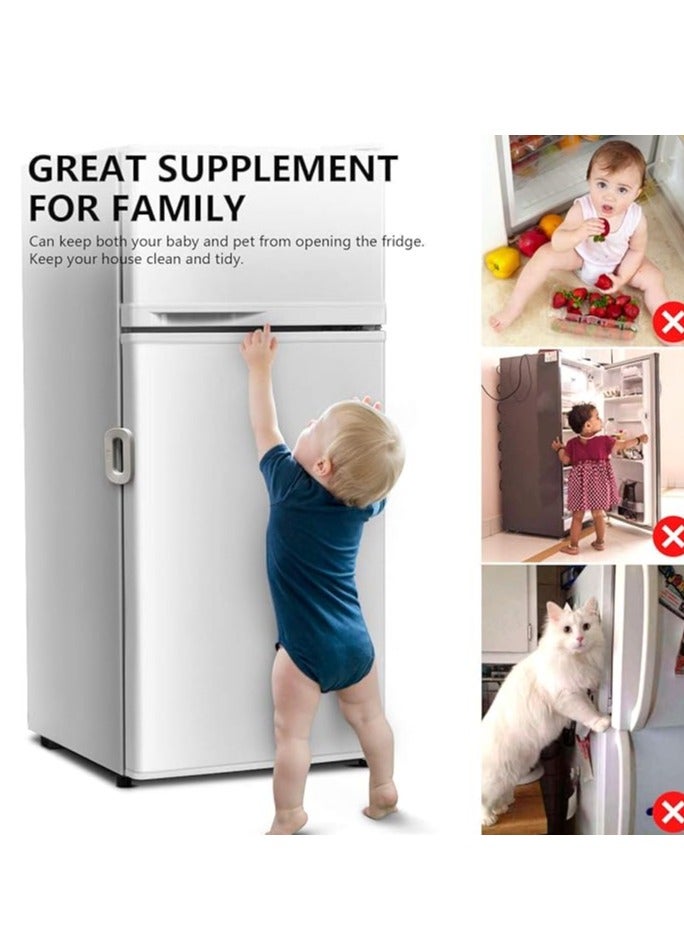 Jolik Child Safety Fridge Lock – No-Drill Refrigerator Door Lock with 3M Adhesive for Baby & Toddler Proofing – Easy Install Freezer Lock for Kids, Pets & Home Safety baby safety fridge lock  - Image 2