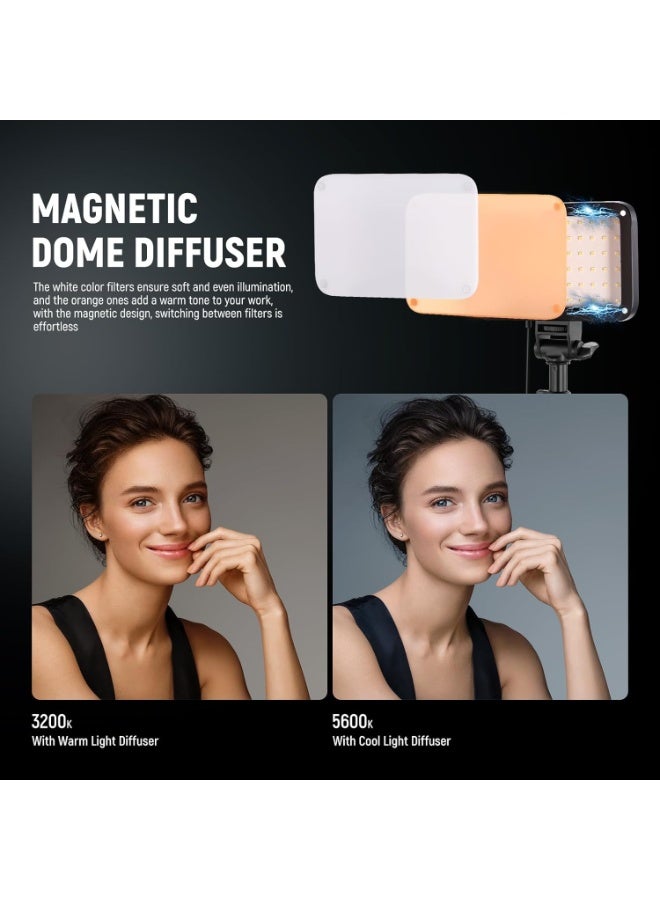 Neewer Basic LED Video Light Panel Lighting Kit, 2 Pack Bi Color Dimmable Portable Studio Lights with Stands & Filters, 3200K~5600K CRI 95 750lux for Photography Video Recording Live Streaming - Image 2