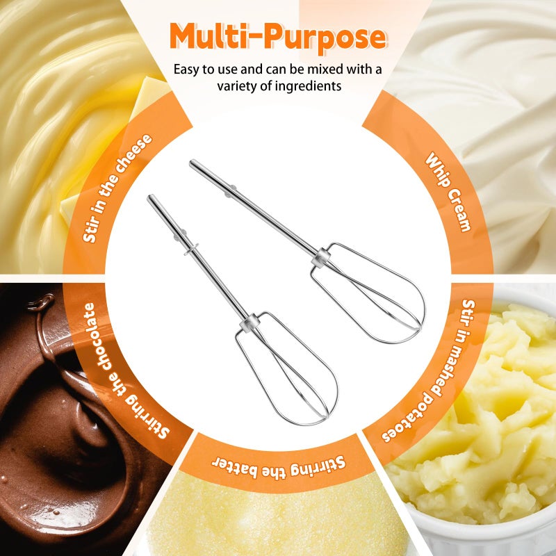 Axfvd Hand Mixer Beaters Attachments for Kitchenaid Stainless Steel - Image 5