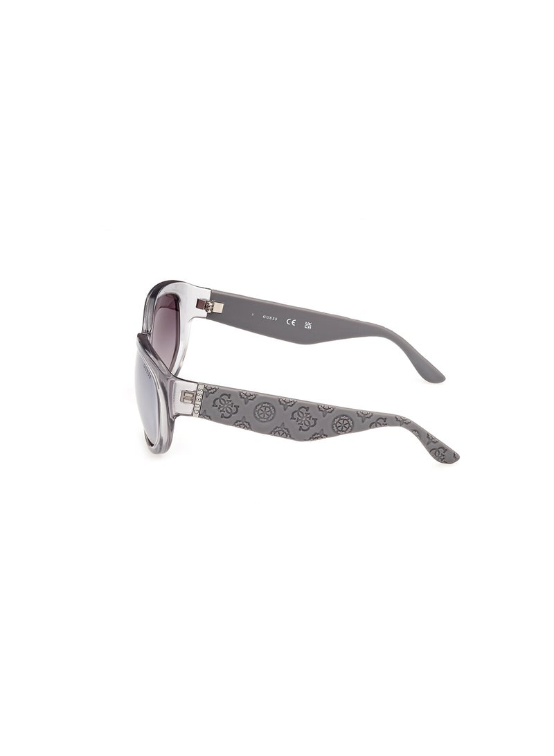 GUESS Women's UV Protection Oval Shape Sunglasses - GU0013120C60 - Lens Size: 60 Mm - Shiny Grey - Image 2