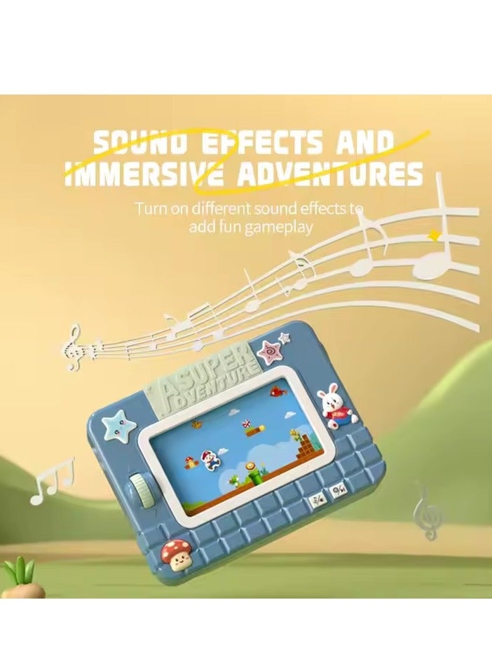 ممز بلانيت جهاز ألعاب إلكتروني محمول كلاسيكي بشاشة ملونة - رفيقك الترفيهي المدمج بتصميم فريد ولون أزرق جذاب_ العاب محمول-العاب اطفال - العاب حركه-لعبه -لعبة الكترونية للاطفال-لعبة تفاعلية للاطفال-العاب اطفال تعليمية-هدايا للاطفال - Image 4