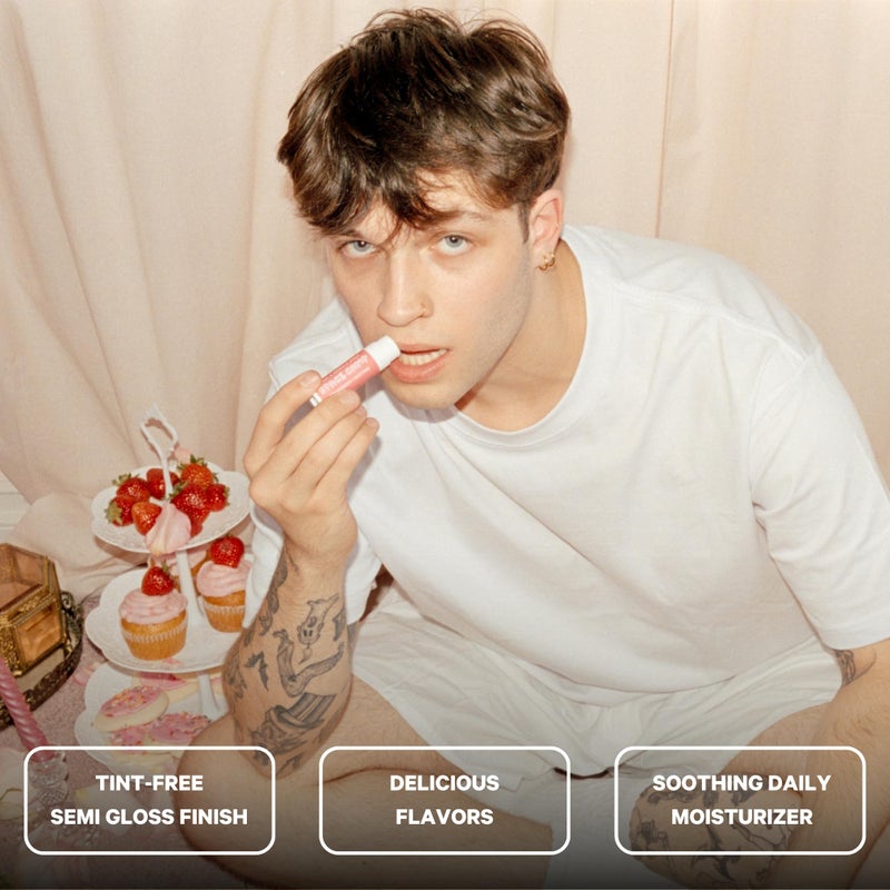 Space Camp Wellness Jumbo Lip Balm - Birthday Pack Variety Flavored Balm (Birthday Cake, Salted Caramel, Strawberry Frosting) - 3 Pack - Image 5