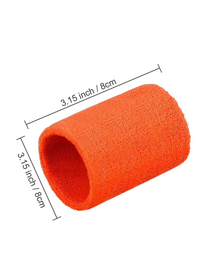 Spall Direct Absorbent Wrist Sweatbands for Athletic Men and Women - 6 Pcs Tennis Wrist Sweat Bands for Gym & Running-Wicking Wristbands for Exercise - Image 5