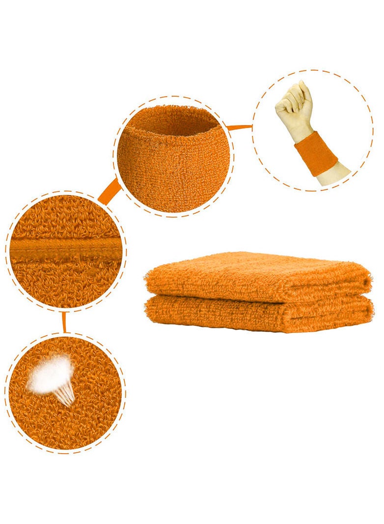 Spall Direct Absorbent Wrist Sweatbands for Athletic Men and Women - 6 Pcs Tennis Wrist Sweat Bands for Gym & Running-Wicking Wristbands for Exercise - Image 2