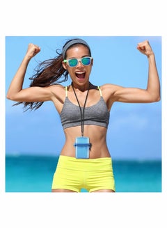 Excefore Waterproof Case ID Card Badge Holder 3 Pieces Floating Sports Case Locker with Hanging Ring and Rope for ID Card Credit Card and Other Small Items Locker Supplies  - Image 5