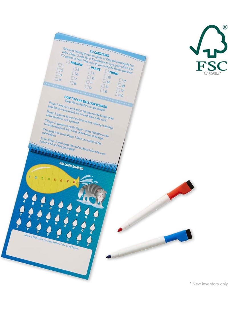 Melissa & Doug On-the-Go Wipe-Off Activity Pad – 17 Reusable Games with 2 Dry-Erase Markers - Image 3