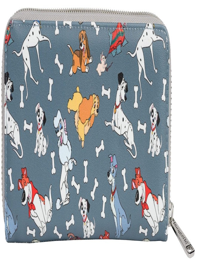 Loungefly Disney Dogs Wallet Zip Around Clutch Faux Leather (Grey) - Image 2