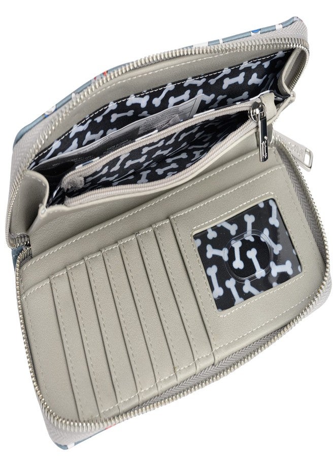 Loungefly Disney Dogs Wallet Zip Around Clutch Faux Leather (Grey) - Image 3