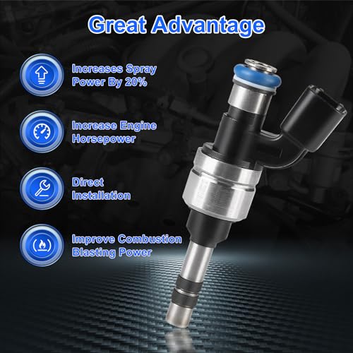 BLPextrm Fuel Injectors for Chevy Captiva Sport 20122015 Equinox 20112017 Impala 2014 Malibu 1314 for GMC Terrain 1117 for Buick Lacrosse 1216 Regal 1117 Verano 1217 24L Replace 12633784 6Holes - Image 3
