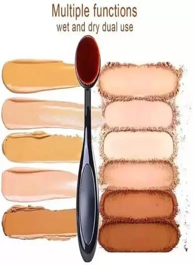 كوملي فرشاة كريم أساس بيضاوية الشكل - أسود - Image 3