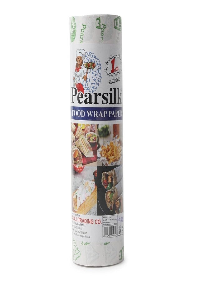 PEARSILK New (1 KG) (100 Meter) Printed Butter Paper Roll for Baking Specialized Baking Paper for Cake Making Non Stick Parchment Paper Roti Wrapping Paper for Food Set of 1 - Image 1