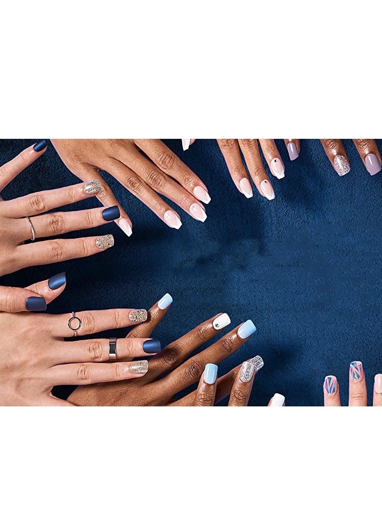 French Tip Press On Nails - Package Soft Gel French Fake Nails Short, Salon-quality Press On Nails, Seamless Glue-on Nails for Woman Nail Art Manicure