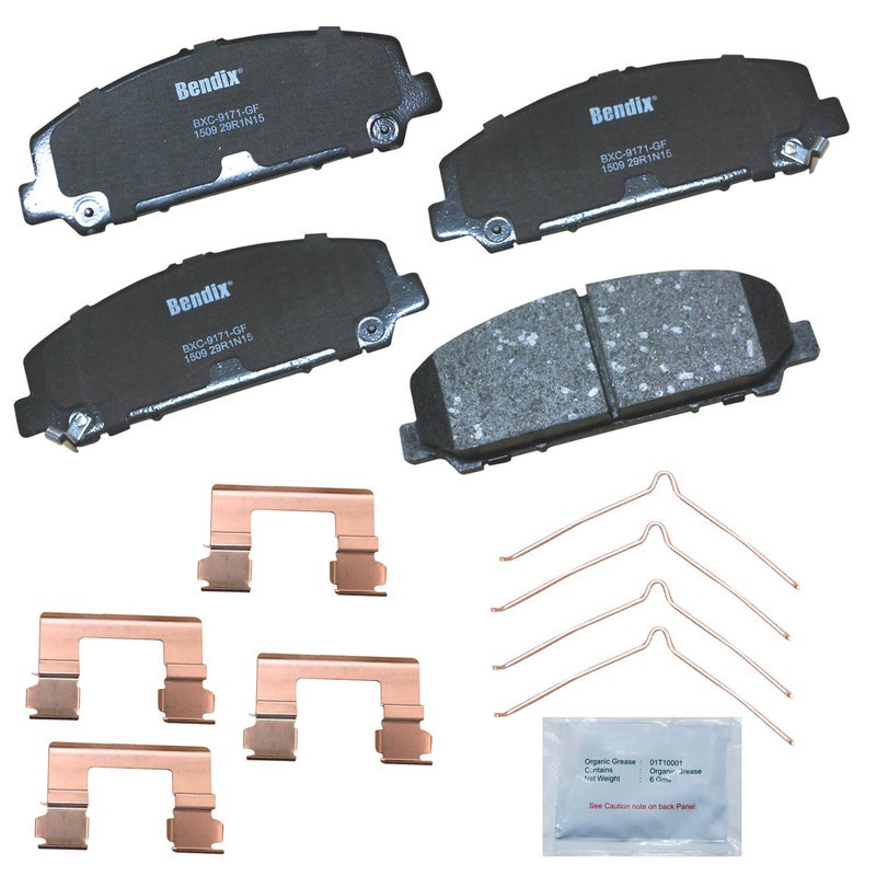 Bendix Priority1 CFC1509 Ceramic Front Brake Pads compatible with INFINITI QX56 20132006 QX80 20242014 Nissan Armada 20152006 Armada 20222017 TITAN 20152007 TITAN 20192017 20222021 2024