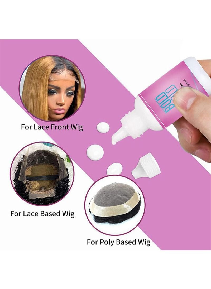 The Hair Diagram - Bold Hold Active Reloaded Strong Hold Glue for Wigs and Hair Systems - Invisible Bonding - Formulated for Oily Skin - Non Toxic - Humidity Resistant and Waterproof - 38ml - Image 1