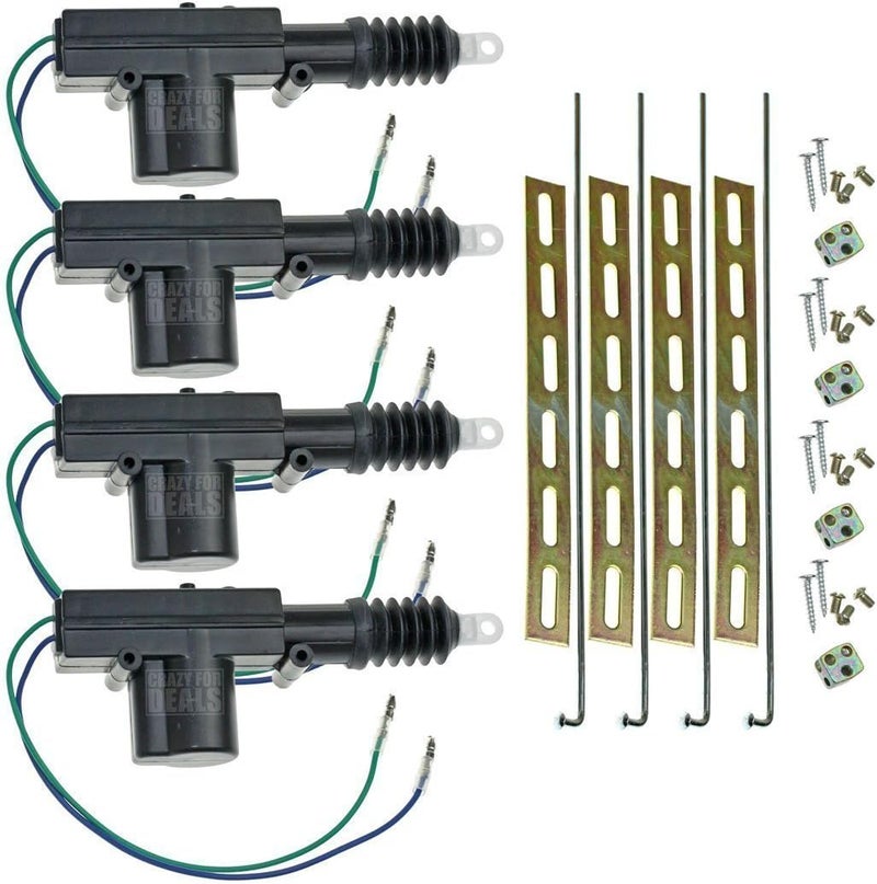 InstallGear Universal Car Power Door Lock Actuator Kit 12-Volt Motor (4 Pack) - Image 1