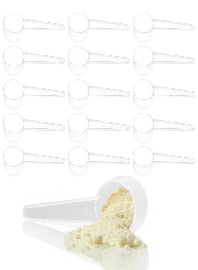 Gabrella 15 Pack Plastic Teaspoon Measuring Spoons, (20 cc | 1 tablespoon | 20 mL) Long Handle Scoop for Coffee, Pet Food, Grains, Protein, Spices and Other Dry Goods, Kitchen Tools Measure - Image 1