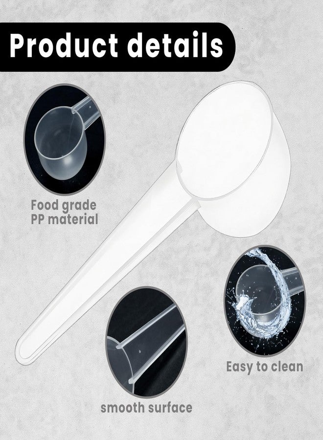 Gabrella 15 Pack Plastic Teaspoon Measuring Spoons, (20 cc | 1 tablespoon | 20 mL) Long Handle Scoop for Coffee, Pet Food, Grains, Protein, Spices and Other Dry Goods, Kitchen Tools Measure - Image 3