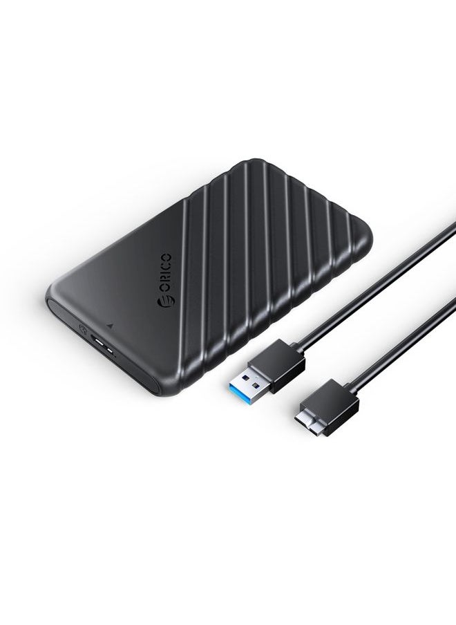 BURAQ ORICO 25PW1-U3 Micro-B to USB 2.5 inch External Storage Hard Drive Case(Black)  - Image 1