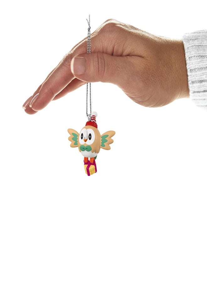Hallmark Keepsake 1.25" Mini Christmas Ornament 2025, Pokémon Holiday Rowlet, Gifts for Gamers - Image 2