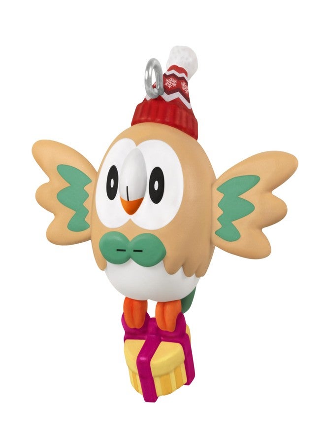 Hallmark Keepsake 1.25" Mini Christmas Ornament 2025, Pokémon Holiday Rowlet, Gifts for Gamers - Image 1
