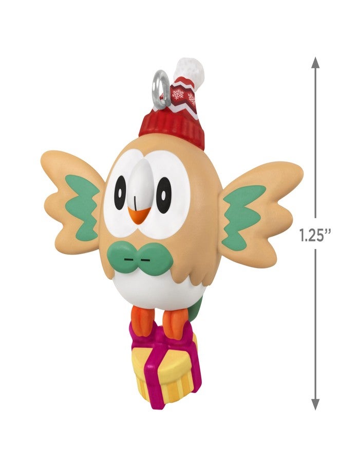 Hallmark Keepsake 1.25" Mini Christmas Ornament 2025, Pokémon Holiday Rowlet, Gifts for Gamers - Image 4