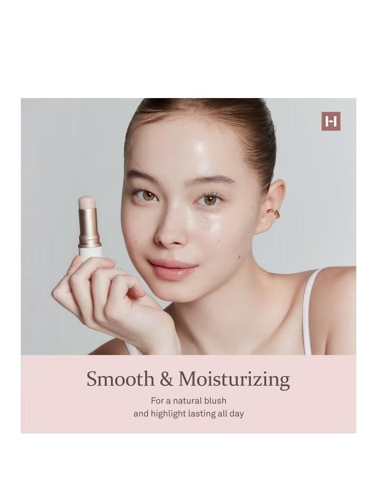 هينس البعد الحقيقي إشعاع بلسم 10G الطبيعي لامع الوجه تسليط الضوء عصا لامع بلسم كوري الاحمراء الشفاف لون لون الجلد رقيق التركيب نسيج، متعددة ماكياج عصا (1، ضوء، Lt001) - Image 4