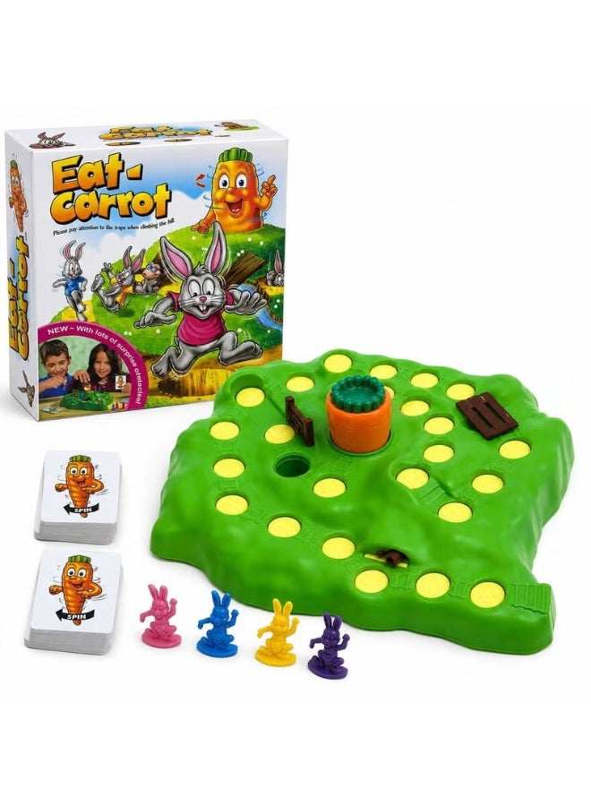 Eat a Carrot Interactive Board Game for Kids, Includes Characters, Cards and Playing Pieces - Image 1