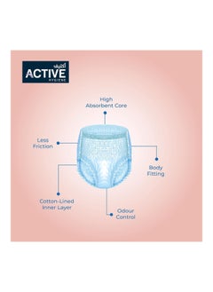 Active Active Incontinence Adult Diaper Pants Extra-Large 147-168 Cm Pack Of 14  - Image 2