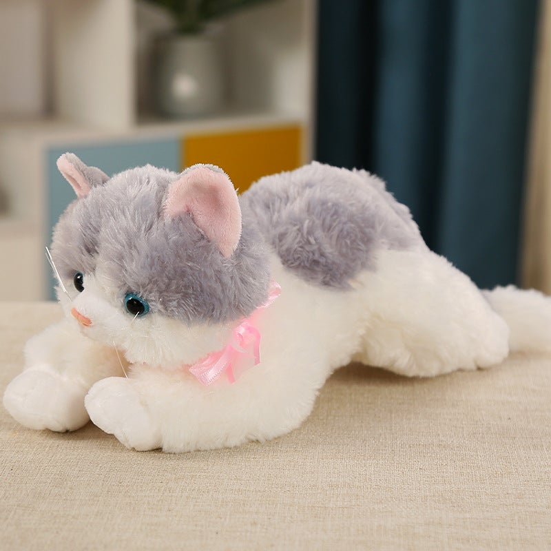 Simulation Cat Plush Toy, Stuffed Cat for Sleeping Companion - Image 2