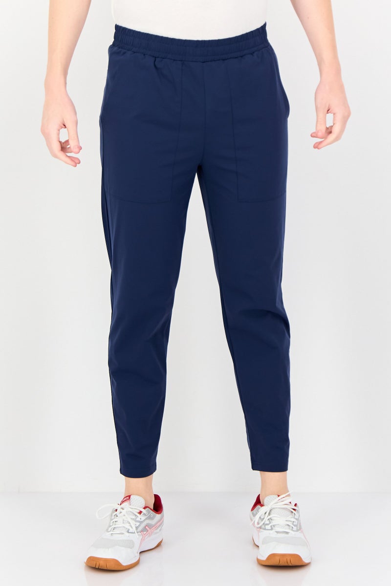 RBX Men Sportswear Fit Plain Outdoor Trackpants, Navy  - Image 1