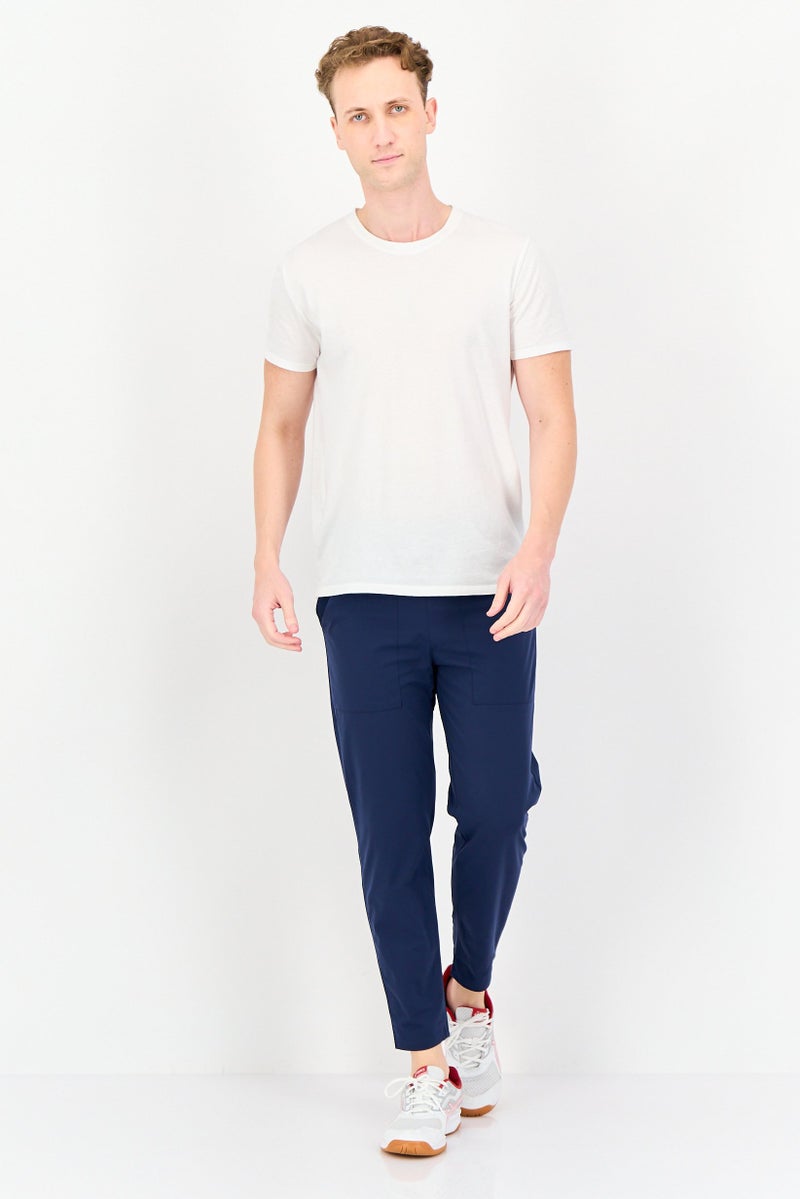 RBX Men Sportswear Fit Plain Outdoor Trackpants, Navy  - Image 2