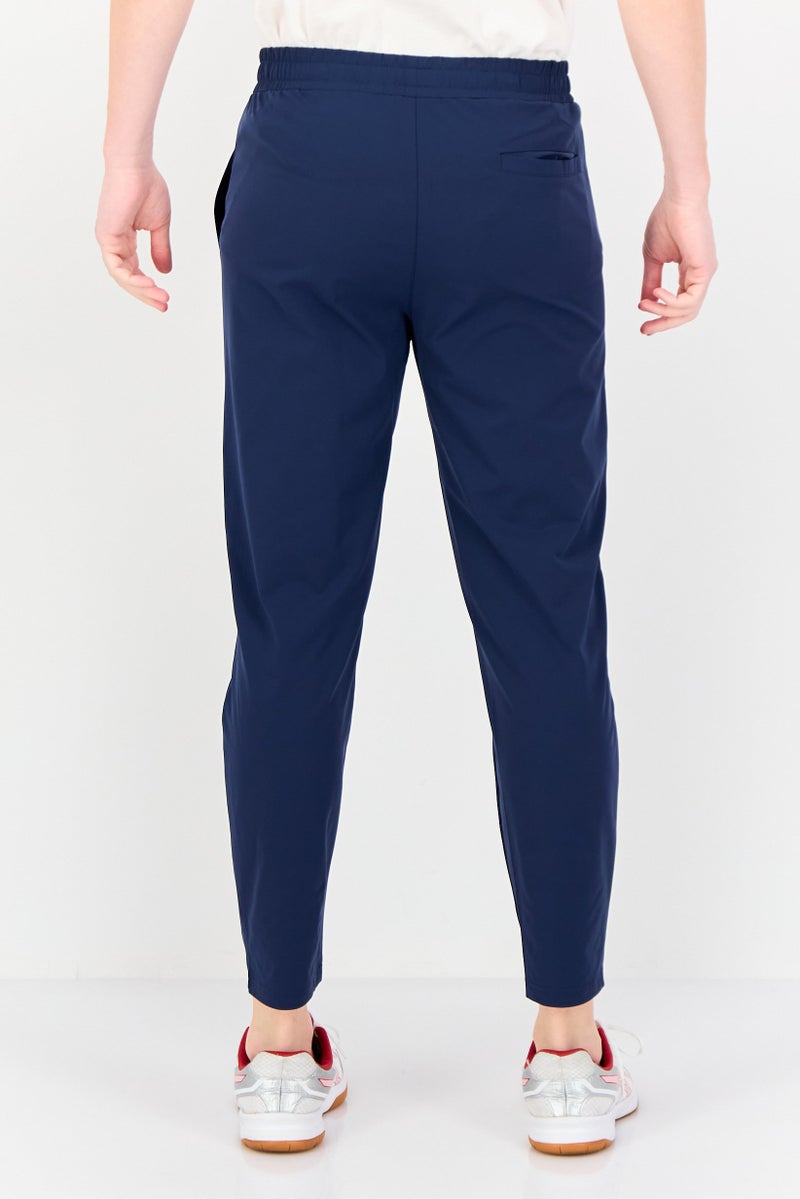RBX Men Sportswear Fit Plain Outdoor Trackpants, Navy  - Image 3