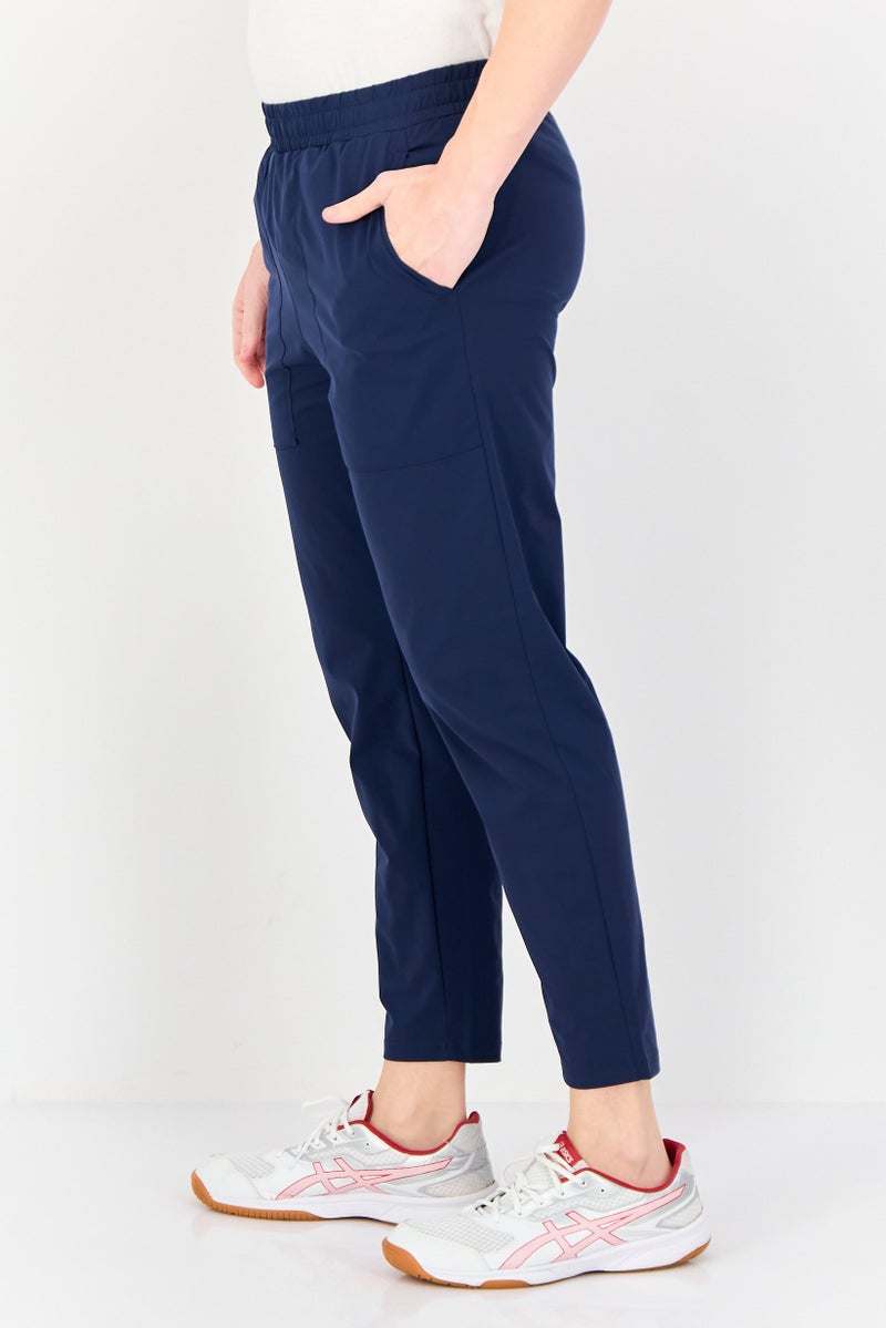 RBX Men Sportswear Fit Plain Outdoor Trackpants, Navy  - Image 4