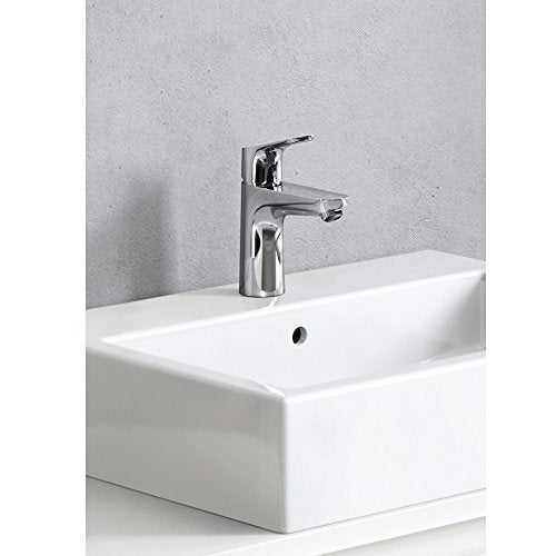 hansgrohe Focus Modern Upgrade Easy Clean 1-Handle 1 7-inch Tall Bathroom Sink Faucet in Chrome, 04371000 - Image 2