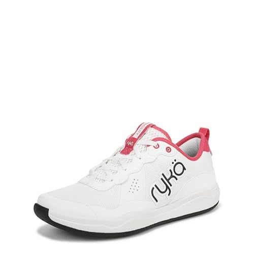 Ryka Womens Court Agility Cross Training Shoes White/Popstar Pink 8.5 M - Image 1