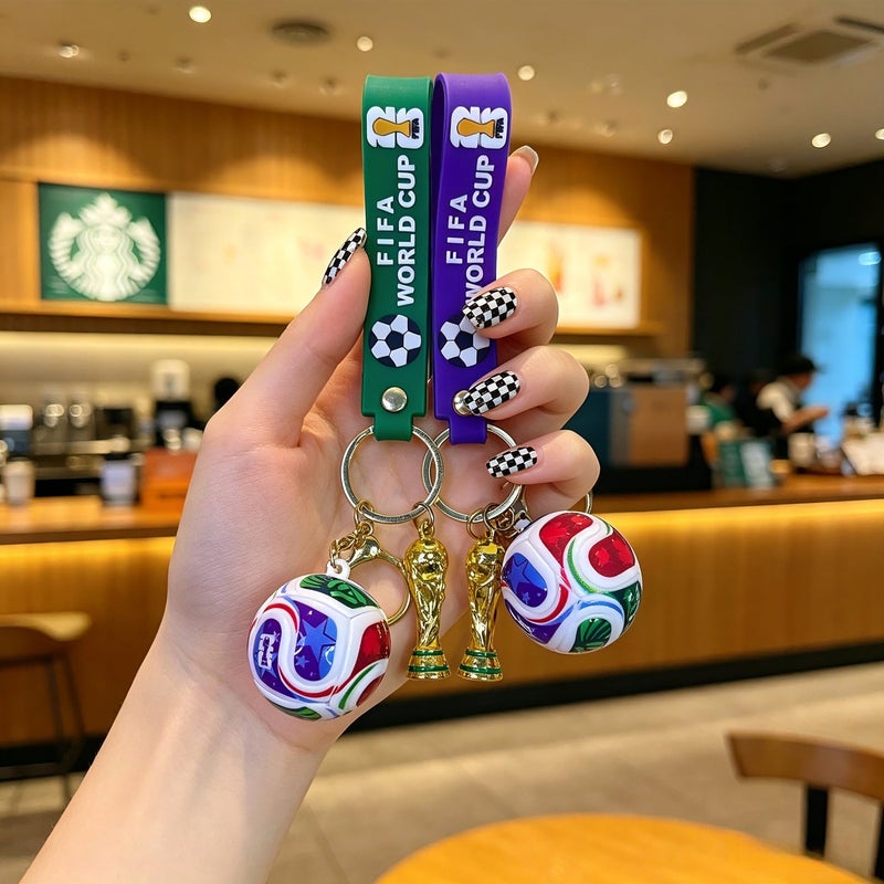 World Cup Soccer Keychain - Creative Fan Gift, Car Key Accessory for Men & Women - Image 3