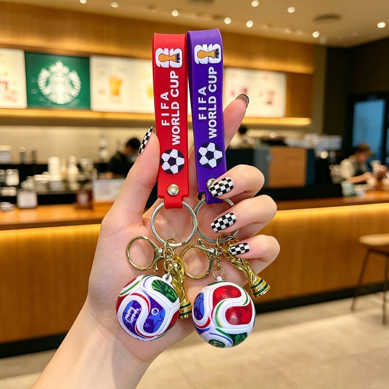 World Cup Soccer Keychain - Creative Fan Gift, Car Key Accessory for Men & Women - Image 4