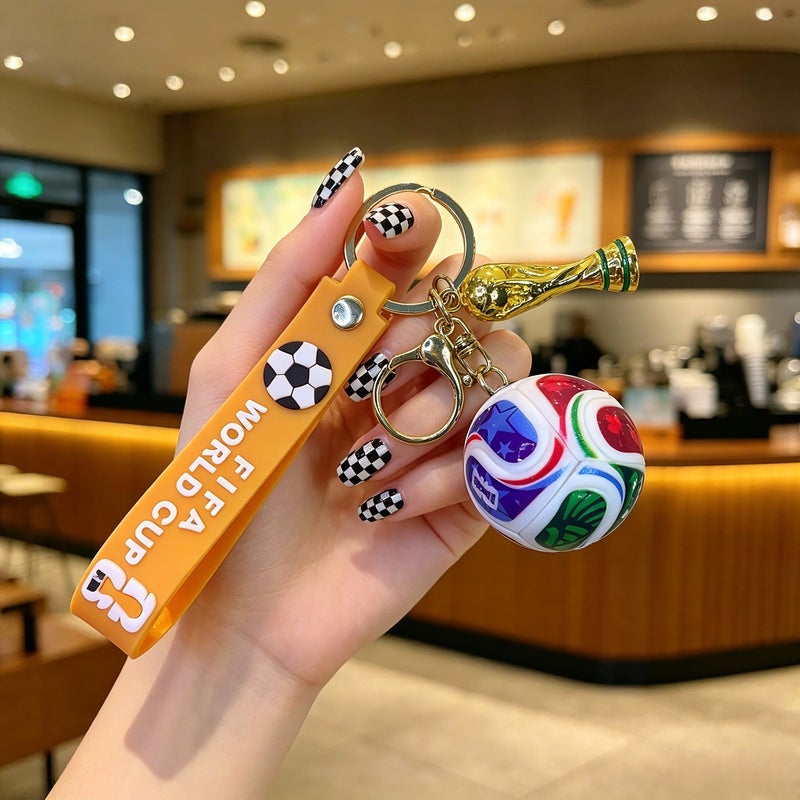 World Cup Soccer Keychain - Creative Fan Gift, Car Key Accessory for Men & Women - Image 2