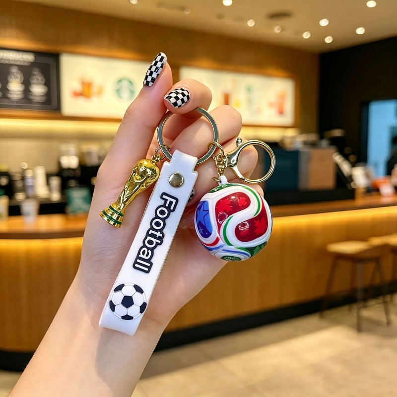 World Cup Soccer Keychain - Creative Fan Gift, Car Key Accessory for Men & Women - Image 1