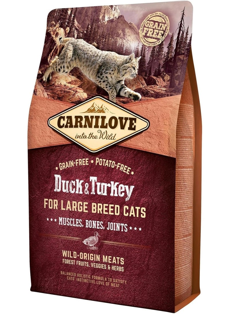 CARNILOVE Carnilove Duck & Turkey For Large Breed Adult Cats 2Kg - Image 1