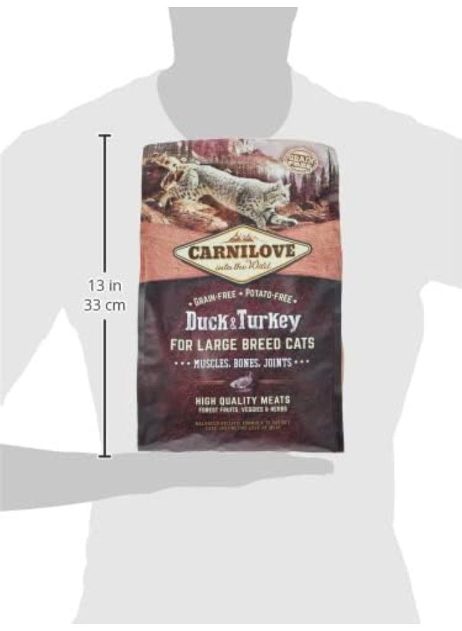 CARNILOVE Carnilove Duck & Turkey For Large Breed Adult Cats 2Kg - Image 2